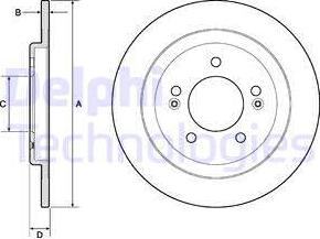 Delphi BG4749C - Disc frana parts5.com