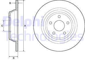 Delphi BG4703C - Disc frana parts5.com