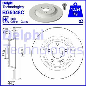 Delphi BG5048C - Kočioni disk parts5.com