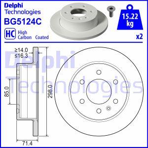 Delphi BG5124C - Disc frana parts5.com