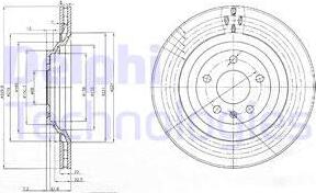 Delphi BG3991 - Disc frana parts5.com