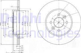 Delphi BG3992 - Fren diski parts5.com