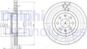 Delphi BG3944 - Disco de freno parts5.com