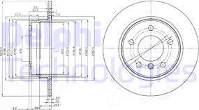 Delphi BG3948C - Brake Disc parts5.com