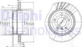 Delphi BG3943 - Disc frana parts5.com