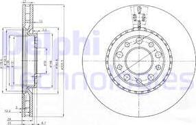 Delphi BG3951 - Disco de freno parts5.com