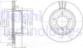 Delphi BG3900C - Disc frana parts5.com