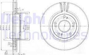 Delphi BG3977 - Disc frana parts5.com