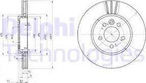 Delphi BG3503 - Disc frana parts5.com