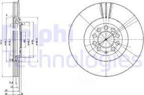 Delphi BG3528 - Disc frana parts5.com