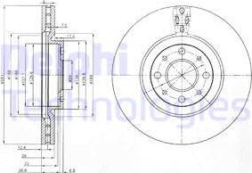 Delphi BG3699 - Disc frana parts5.com