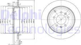 Delphi BG3684 - Disc frana parts5.com