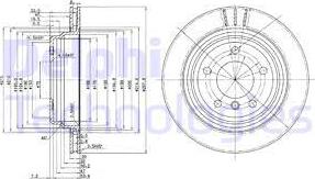 Delphi BG3042 - Disc frana parts5.com