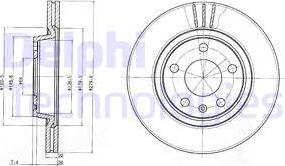 Delphi BG3198 - Δισκόπλακα parts5.com