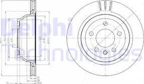 Delphi BG3894 - Brzdový kotúč parts5.com