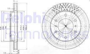 Delphi BG3812 - Brake Disc parts5.com