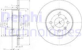 Delphi BG3885C - Disc frana parts5.com