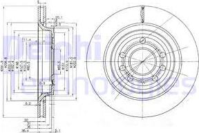 Delphi BG3886C - Disc frana parts5.com