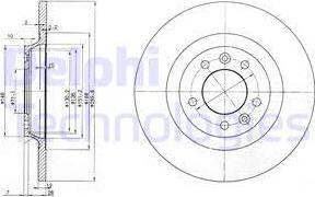 Delphi BG3836 - Brake Disc parts5.com