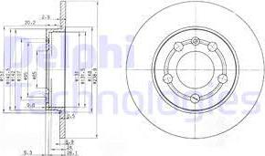 Delphi BG3738 - Disc frana parts5.com