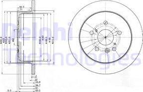 Delphi BG3779 - Disc frana parts5.com