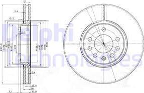 Delphi BG3772C - Disc frana parts5.com