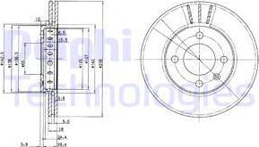 Delphi BG2982 - Disc frana parts5.com