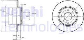 Delphi BG2466 - Disc frana parts5.com