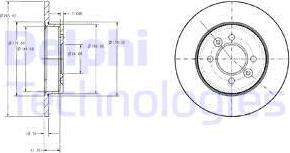 Delphi BG2694 - Disco de freno parts5.com