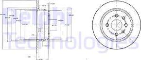 Delphi BG2635 - Disque de frein parts5.com