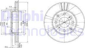 Delphi BG2673 - Kočioni disk parts5.com