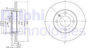 Delphi BG2116 - Brake Disc parts5.com