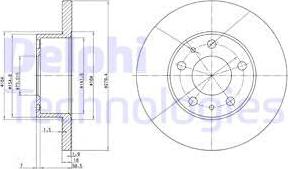 Delphi BG2845 - Disc frana parts5.com