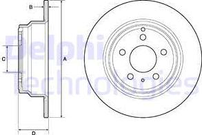 Delphi BG2842 - Piduriketas parts5.com