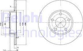 Delphi BG2749 - Δισκόπλακα parts5.com