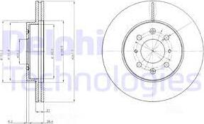 Delphi BG2759 - Fren diski parts5.com