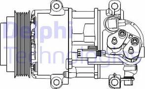 Delphi CS20499 - Συμπιεστής, συστ. κλιματισμού parts5.com