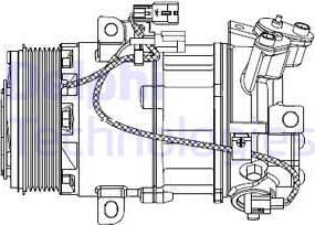 Delphi CS20550 - Kompresor klimatizácie parts5.com