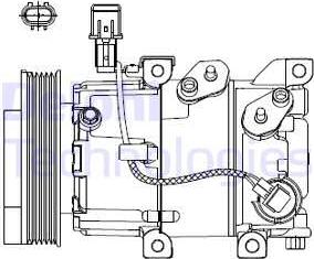 Delphi CS20518 - Compresor, climatizare parts5.com