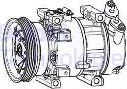 Delphi CS20533 - Kompressor, Klimaanlage parts5.com