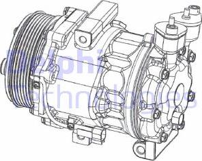 Delphi CS20351 - Compressor, air conditioning parts5.com