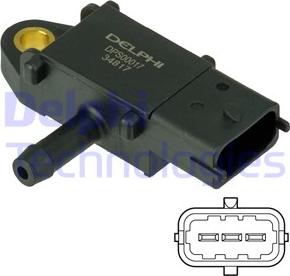 Delphi DPS00017 - Sensor, presión gas de escape parts5.com