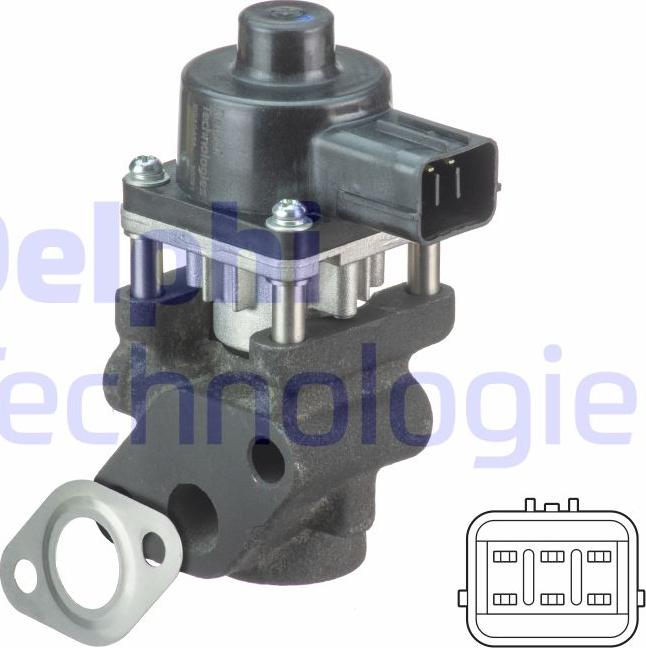 Delphi EG10454-12B1 - Supapa EGR parts5.com