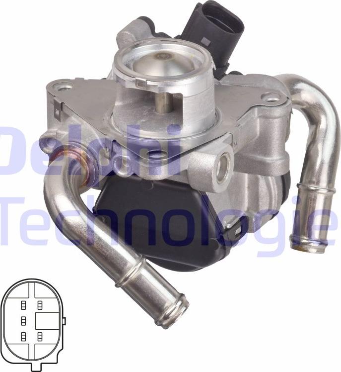 Delphi EG10608-12B1 - Ventil za recirkulaciju parts5.com