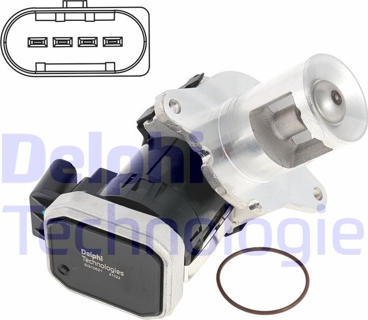 Delphi EG10621-12B1 - Supapa EGR parts5.com