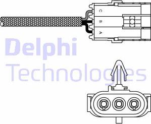 Delphi ES10995-12B1 - Lambda sensörü parts5.com