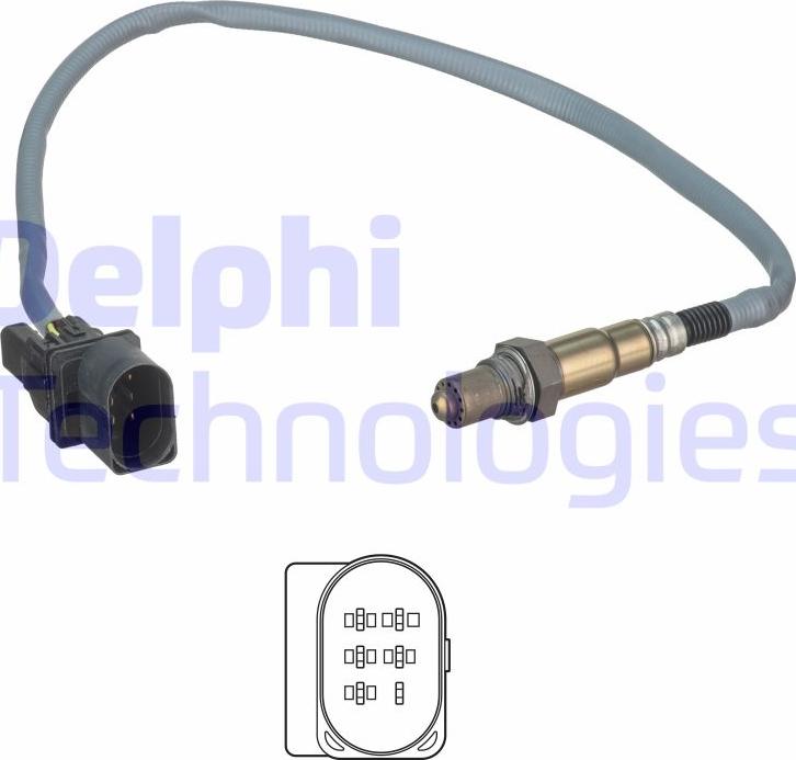 Delphi ES20549-12B1 - Lambdaszonda parts5.com