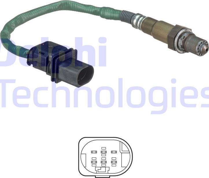 Delphi ES20551-12B1 - Lambda Sensor parts5.com