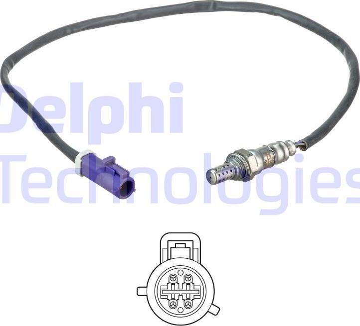 Delphi ES20508-12B1 - Sonda lambda parts5.com