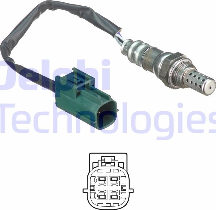 Delphi ES20643-12B1 - Lambda sensörü parts5.com